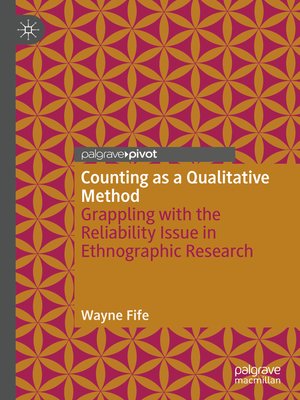 cover image of Counting as a Qualitative Method